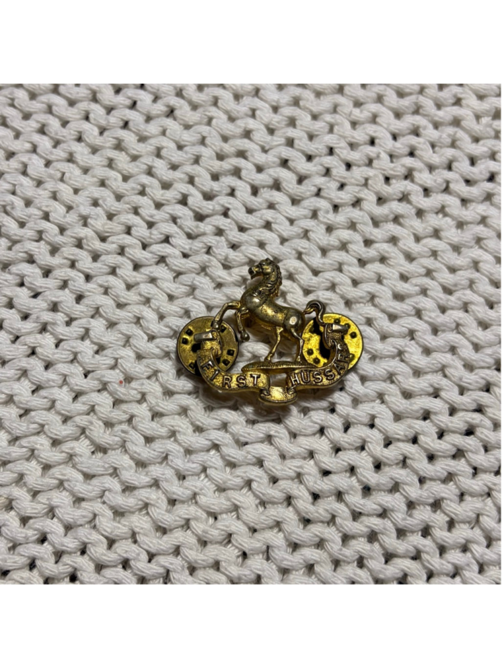 Canadian 1st Hussars Collar Badge WW1